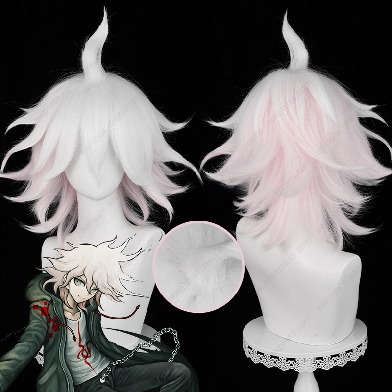 Cosplay Anime White Hair - Parrucca cosplay Anime Nagito Komaeda Parrucche