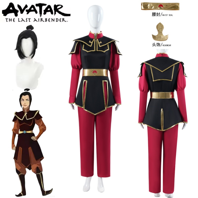 Cosplay Avatar Anime - Costume Cosplay Azula, Completo Rosso con
