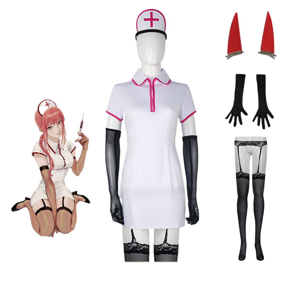 Anime Cosplay Makima - Costume da uomo motosega, ragazza anime,