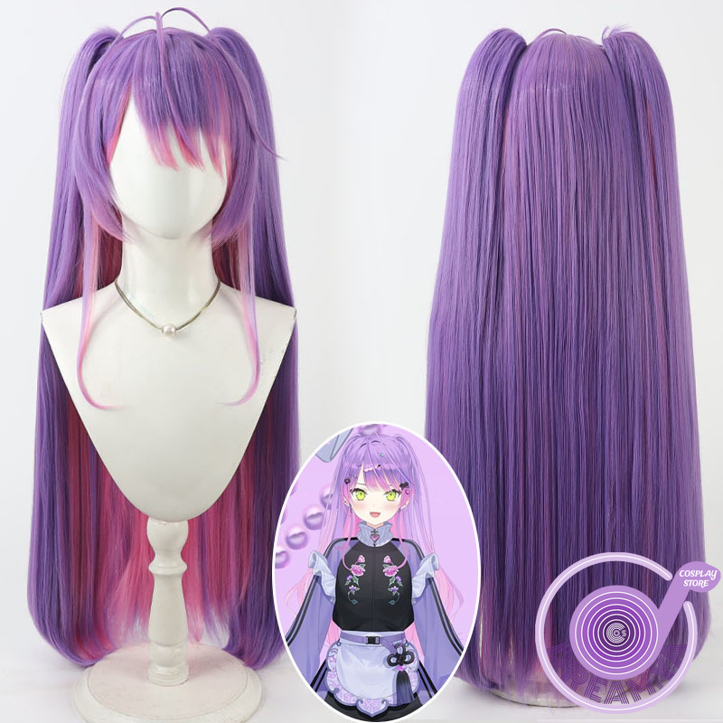 Cosplay Anime Pink Hair - Tokoyami Towa Parrucca Cosplay Vtuber Viola