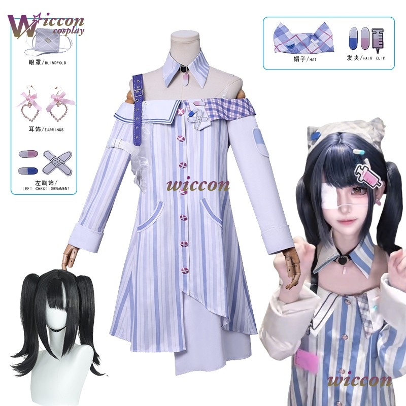Anime Cosplay Outfit Ideas - Benda sull'occhio Jirai Kei Infinity Nikki
