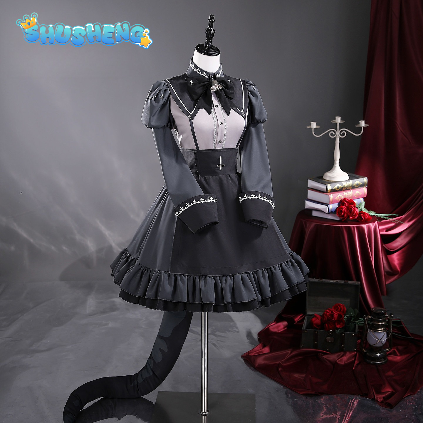 Anime Cosplay Maid - Costume Cosplay Nanahira Game PUKEY GODDESS