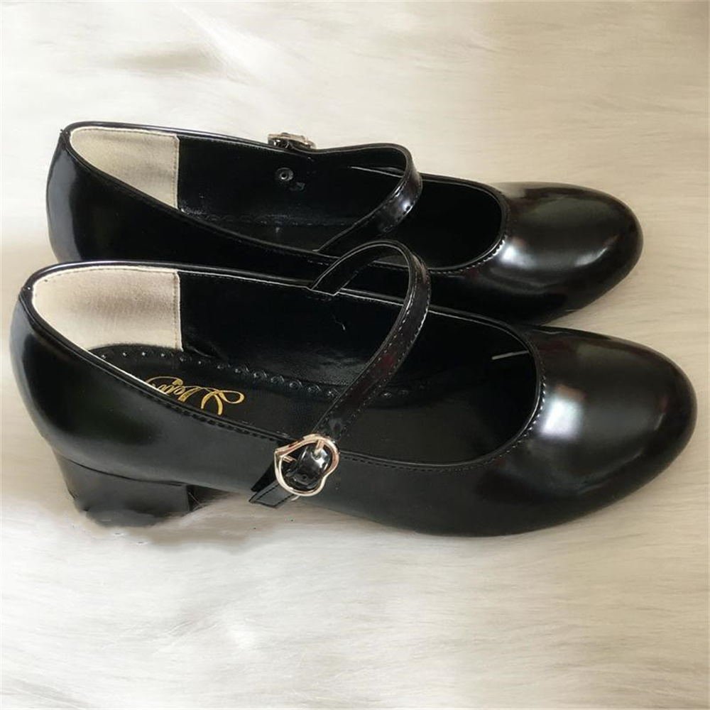 Cosplay Korean Anime - Tacco basso testa tonda scarpe PU