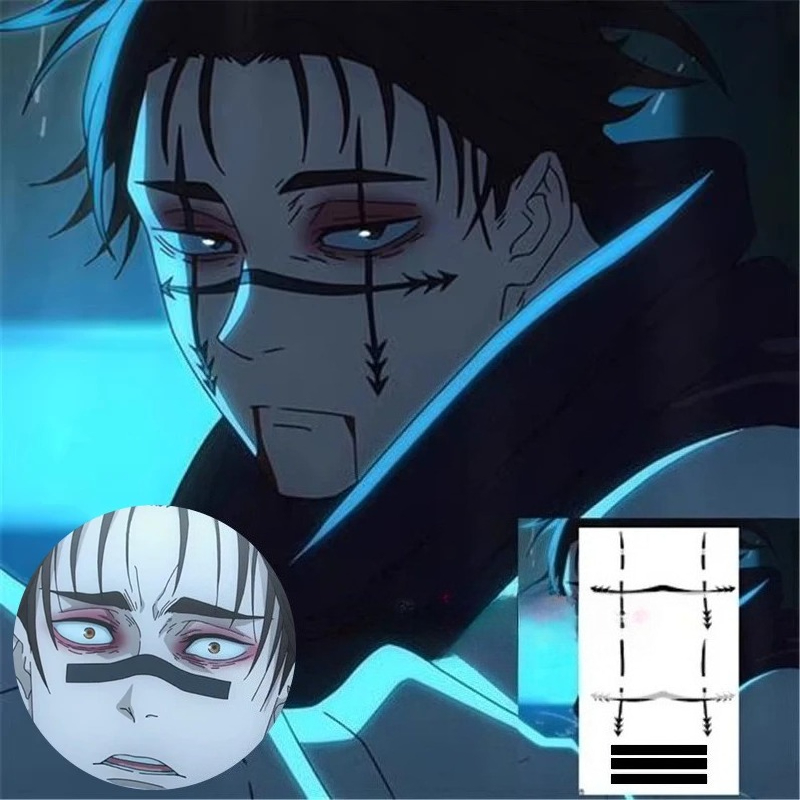 Anime Cosplay Jujutsu - Adesivi per Tatuaggi Choso, Accessori Cosplay