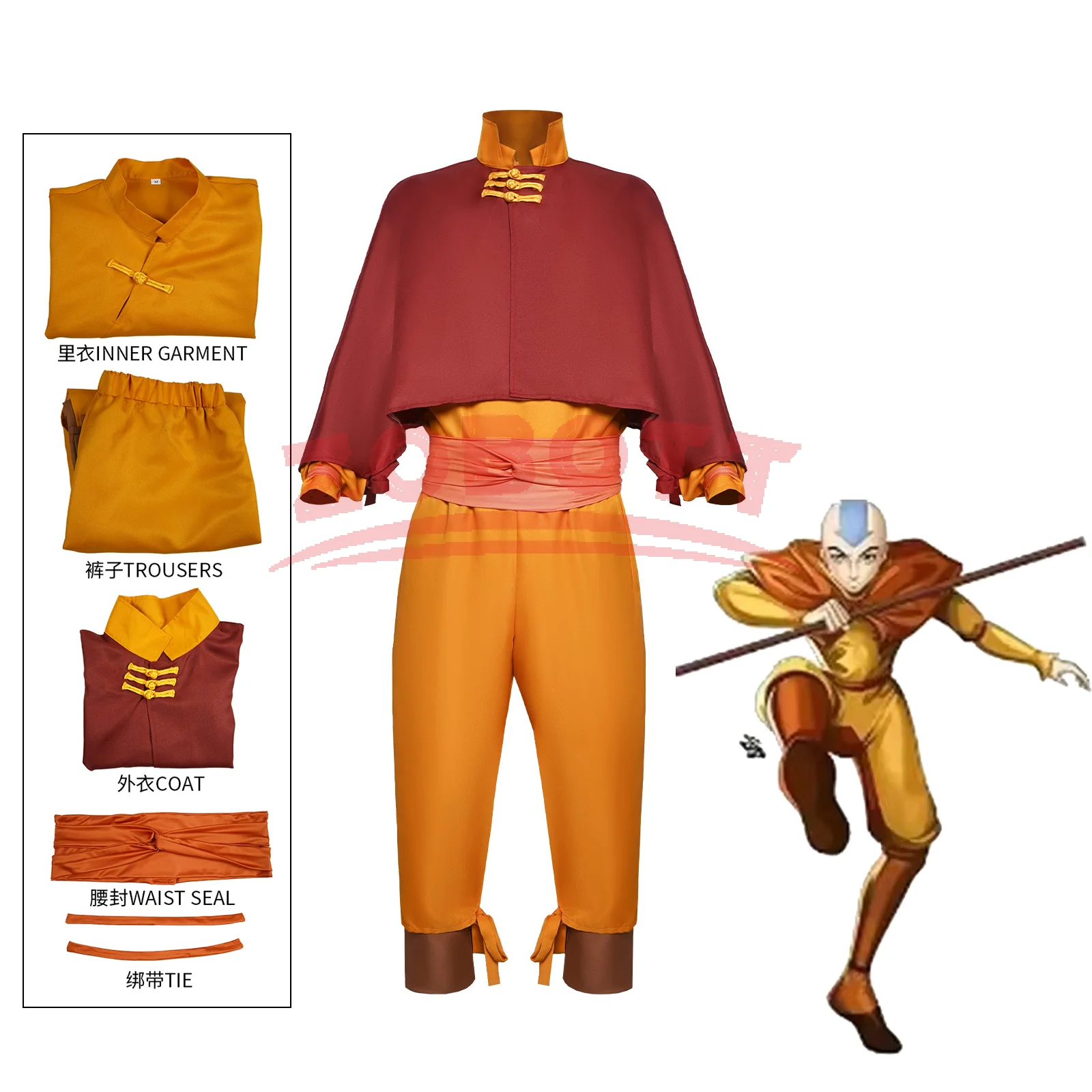 Costume Cosplay di Aang da Ava - Cosplay Avatar Anime recensione e prezzo