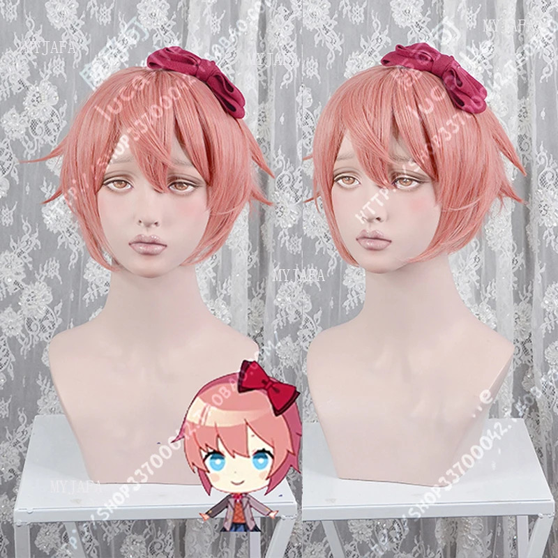 Vivi 2025 di alta qualità DDLC - Cosplay Anime Pink Hair recensione e prezzo