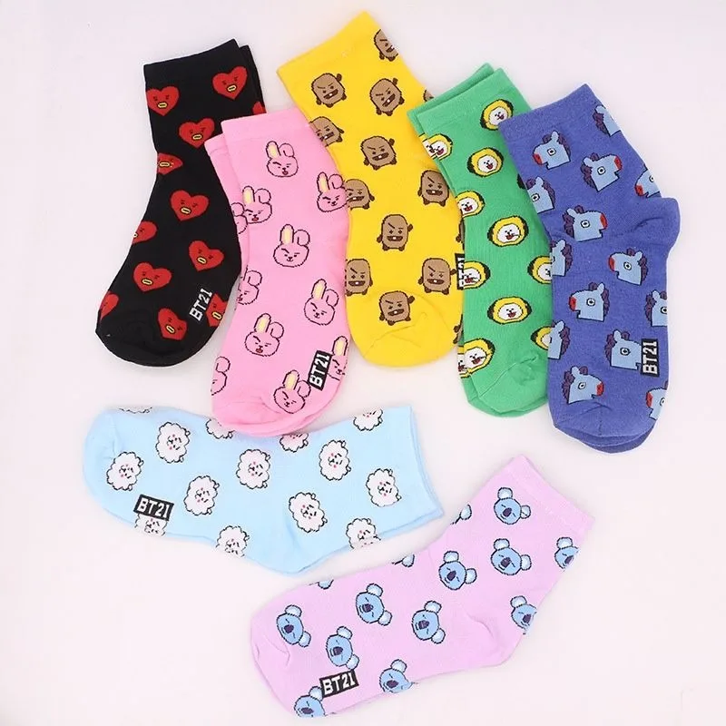 Calzini Kawaii BT21 Cartoon, C - Cosplay Korean Anime recensione e prezzo