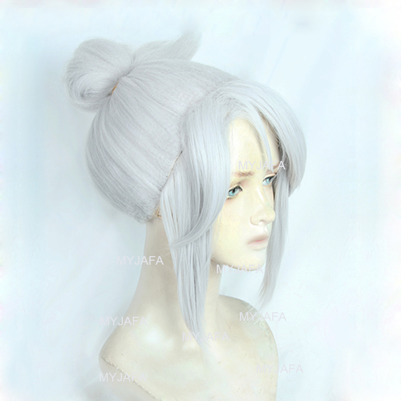 Parrucca cosplay Jett di alta  - Cosplay Anime White Hair recensione e prezzo