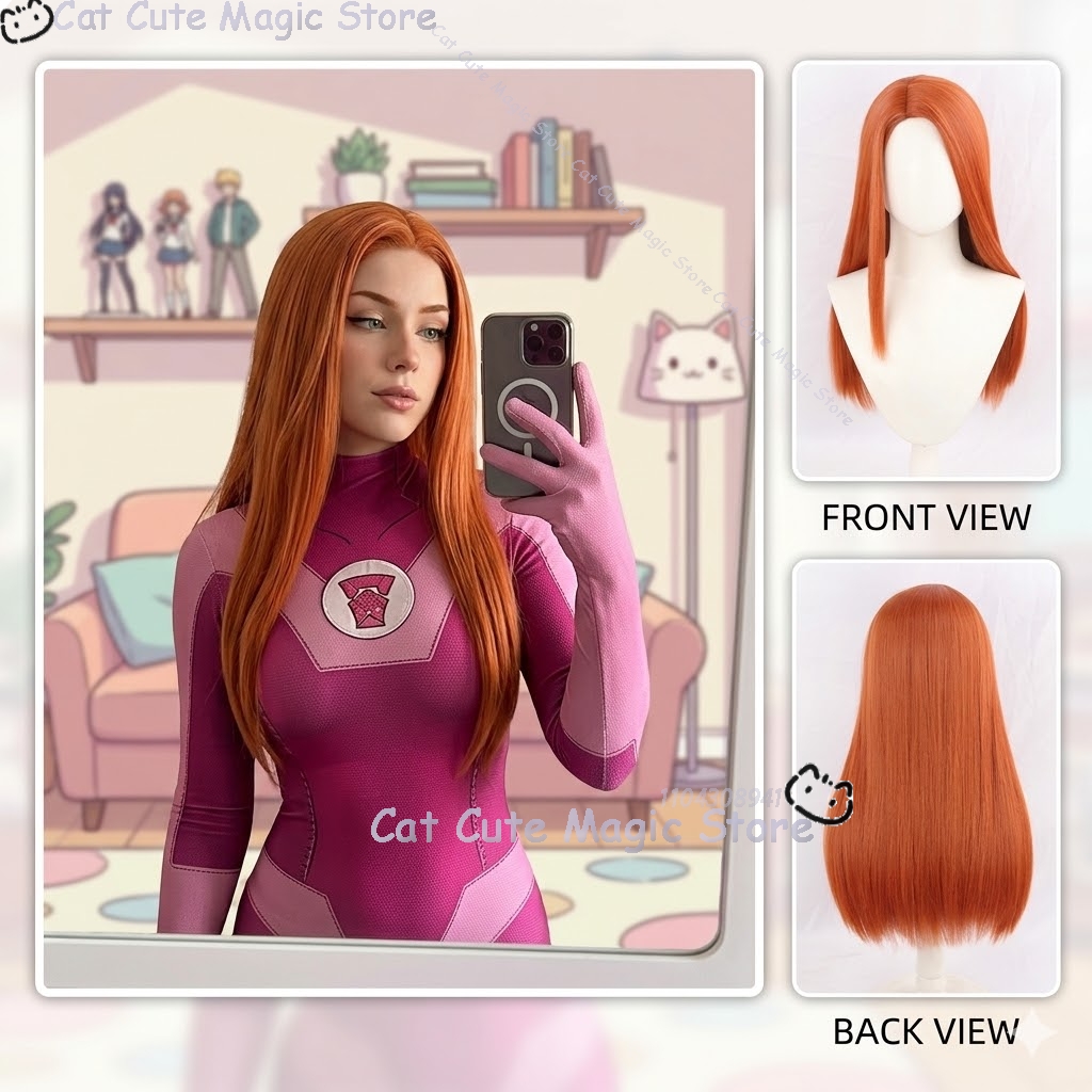 Samantha Eve Wilkins Atom Eve  - Anime Cosplay Long Hair recensione e prezzo